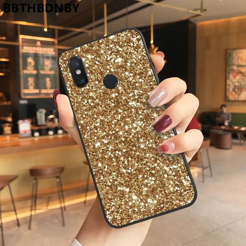 Роскошный Розовый алмазов картина мягкий чехол для телефона из ТПУ Для Xiaomi 8 9 se