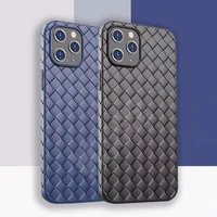 silicone breathable mesh case for iphone 11 pro max 12 mini xs 6s 7 8 plus x xr leather tpu weaving bv grid cover iphone11 funda