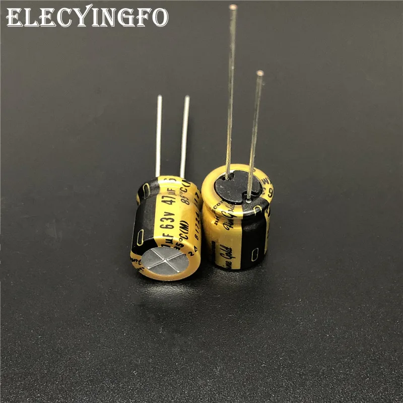 10 шт./100 шт. 47 мкФ 63V NICHICON серии FG (тонкое золото) 10x12 5 мм 63V47uF высококачественный