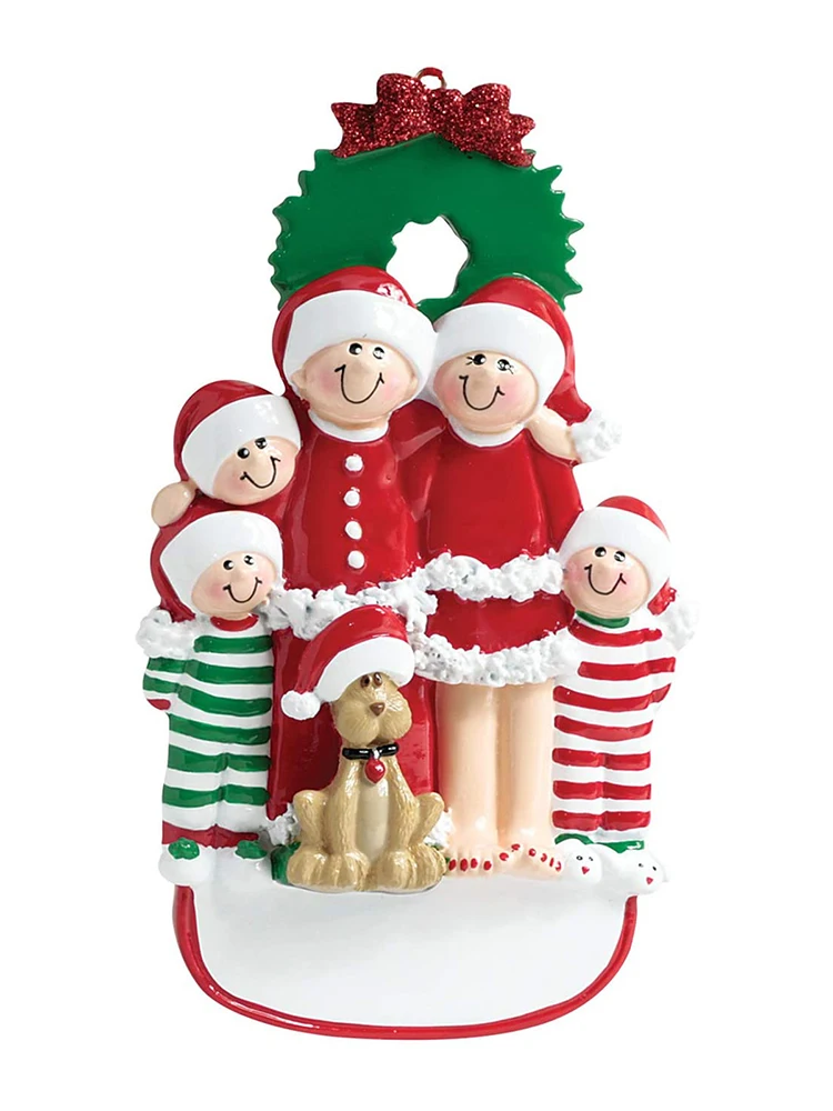 

Innovative Christmas Ornament Resin Personalized Charming Family Decor Doll Cute Pendant DIY Decoration For Home Exceptional