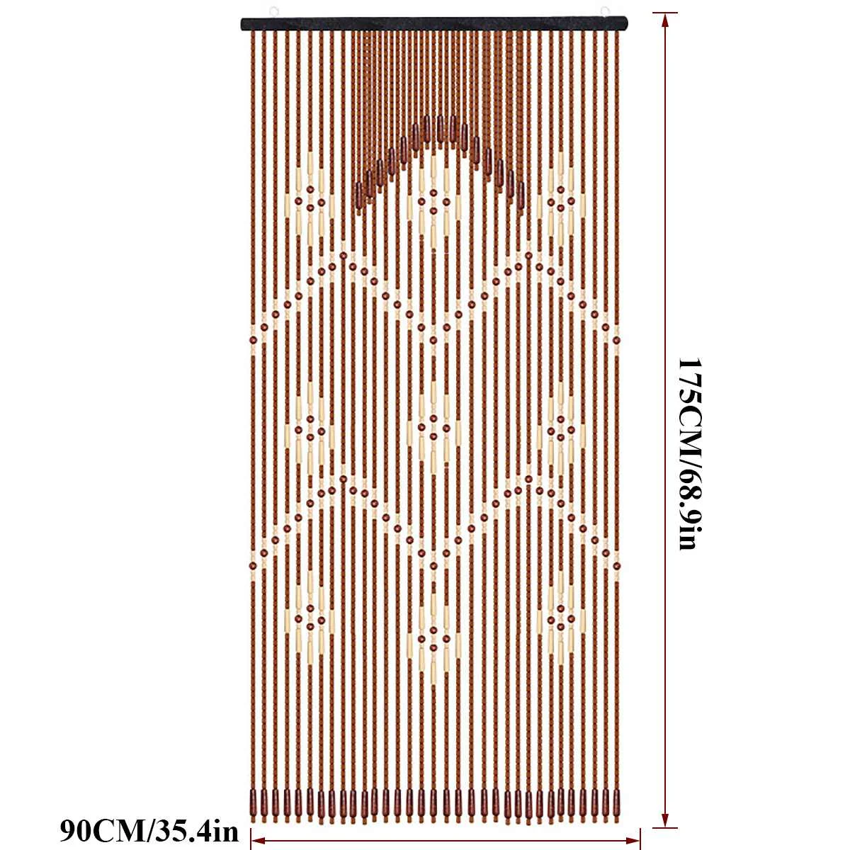 Винтажные модные занавески с деревянными бусинами для гостиной спальни