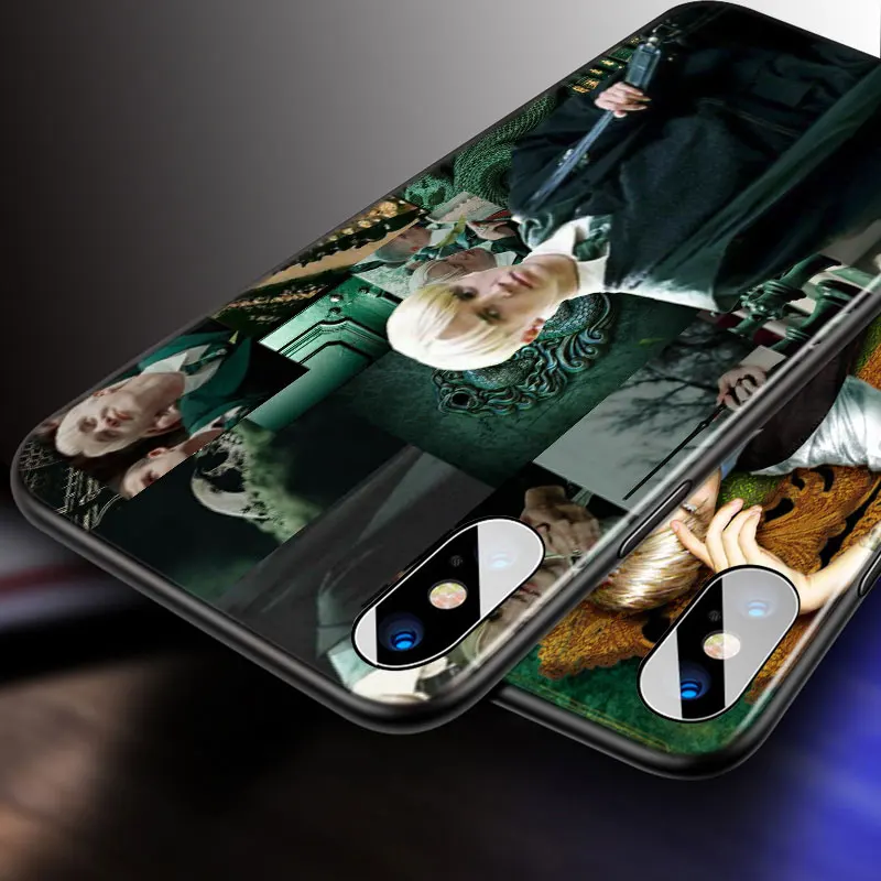 

Draco Malfoy For Apple iPhone 12 11 Pro Max mini XS Max XR X 8 7 6 6S Plus 5S SE 2020 Soft Black Phone Case