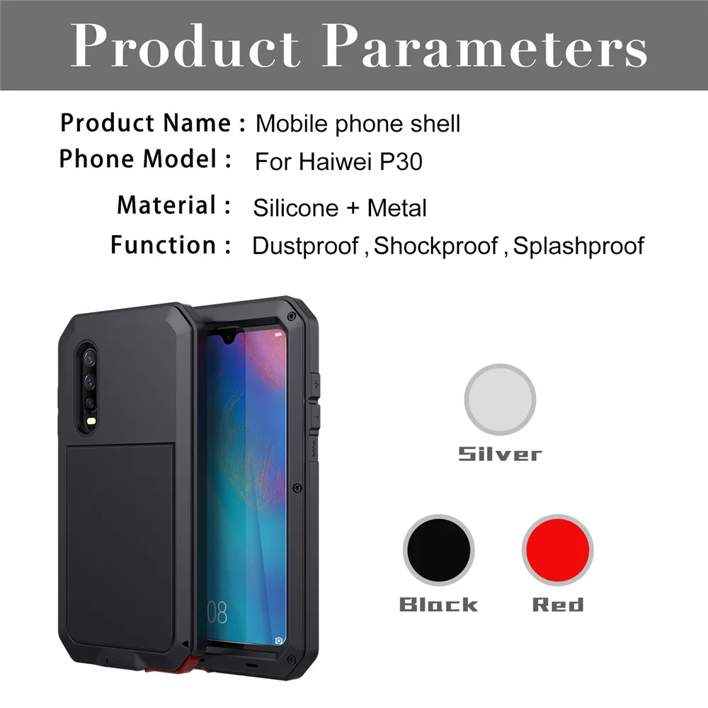 

Full Protective Luxury Doom Armor Heavy Duty For Huawei Mate30 Mate30Pro Mate20 P30 P30pro P30 Pro Metal Case Shockproof Cover