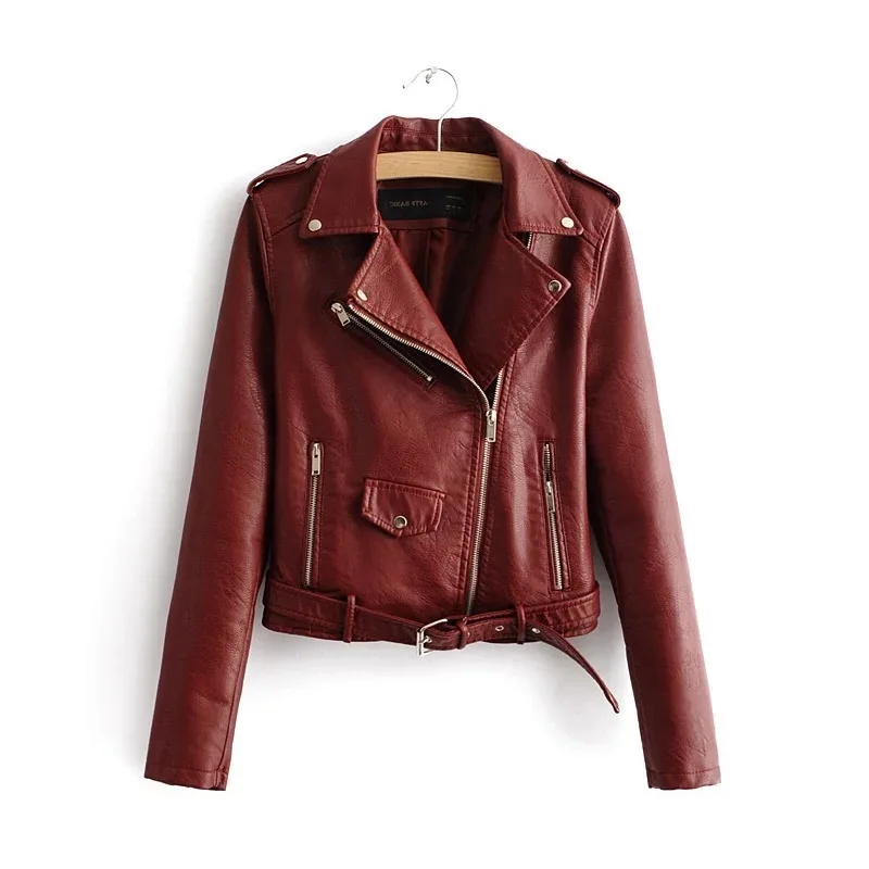 Искусственная куртка женская 2020 Повседневная тонкая короткая Дамская верхняя