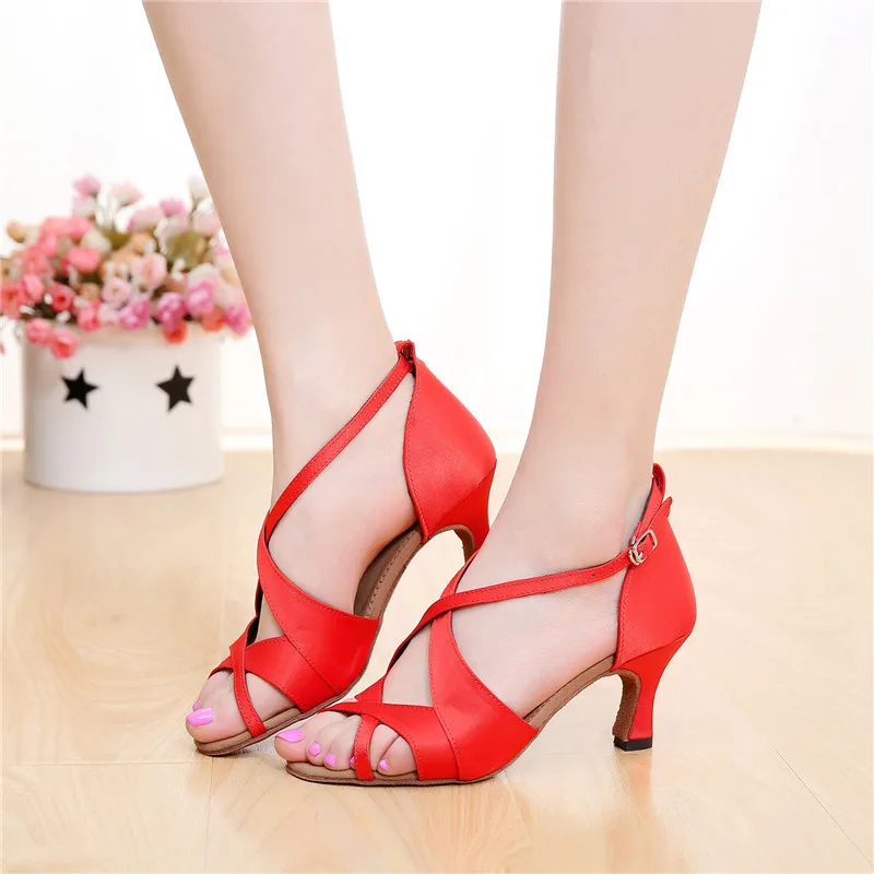 Женские танцевальные туфли SUN LISA для девушек на высоком каблуке сальсы Танго