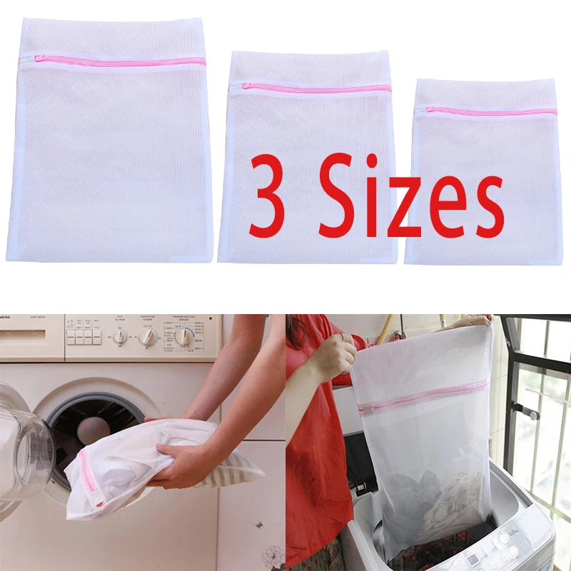 

Молнии для стирки мешки для стирки, сетчатая Чистящая одежда, сетчатый мешок для хранения 3 размера, бюстгальтер, носки, пальто, мешок для сти...