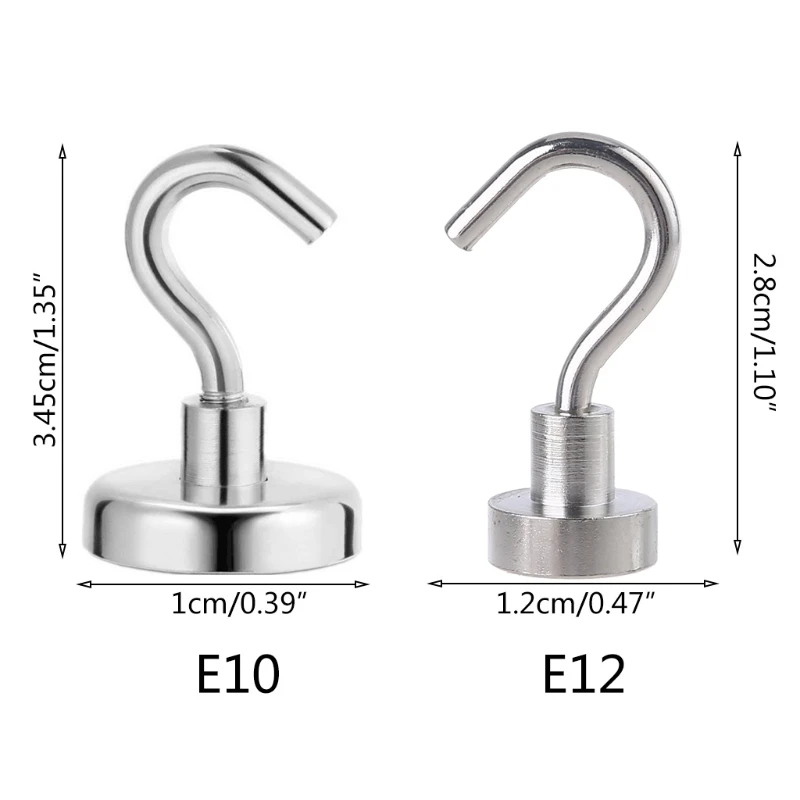 

53CA Multi Purpose Strong Magnetic Hooks Heavy Duty Wall Hooks Hanger Key Coat Cup Hanging Hanger for Home Kitchen Storage