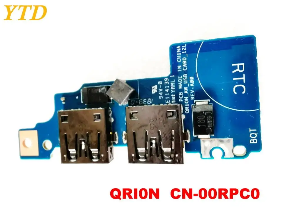 Оригинал для DELL QRI0N CN 00RPC0 USB плата Протестировано хорошая бесплатная