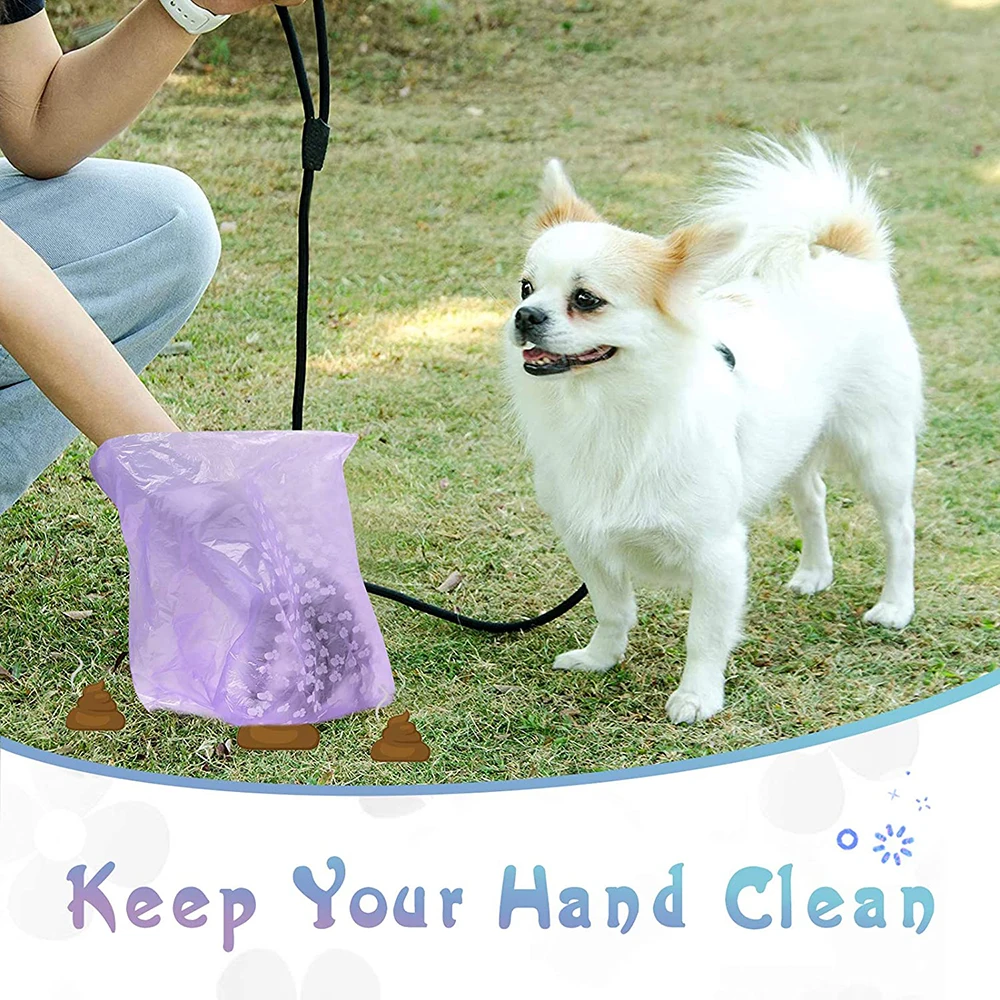 

Mixed Colors Dog Poop Bags Waste Refuse Cleanup Doggy Roll Replacements Outdoor Puppy Walking Travel Thick Plastic Bags