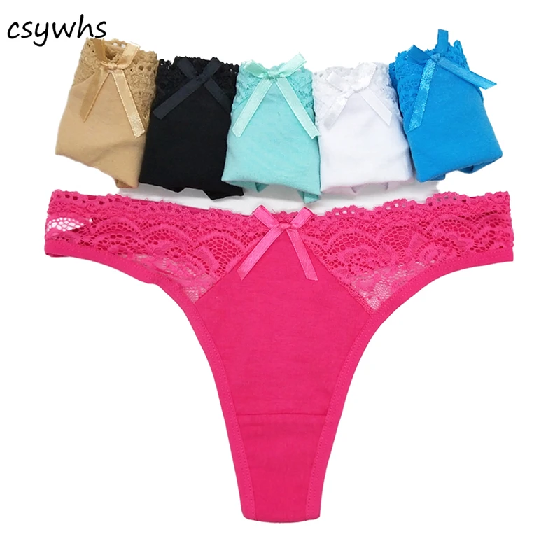 

6 шт/лот M L XL женские кружевные стринги модные сексуальные хлопковые трусики женские стринги трусы с заниженной талией нижнее белье