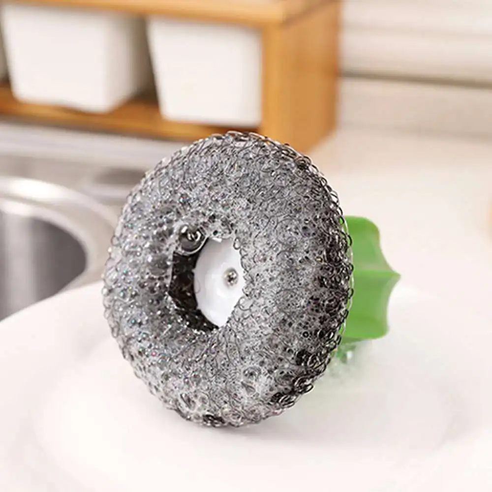 

4pcs Cleaning Steel Wire Ball Brush Kitchen Gadgets Kitchen Accessories Cuisine Cleaning Tools Accessories