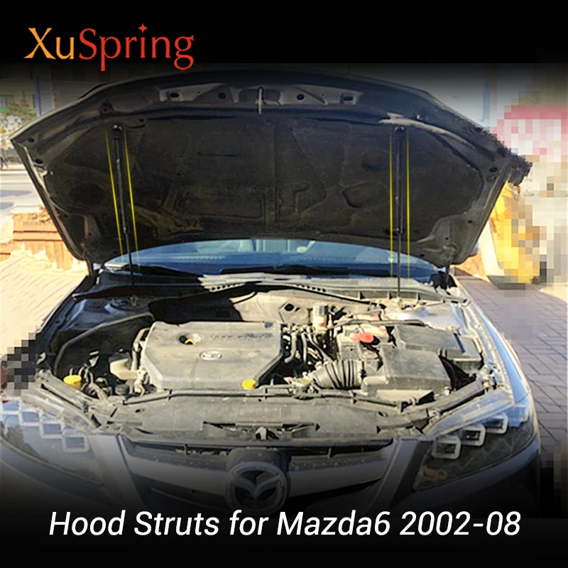 Для Mazda 6 Mazda6 GG1 2002 2008 капот автомобиля &quotанти шок&quot Распорки 2 шт./компл.