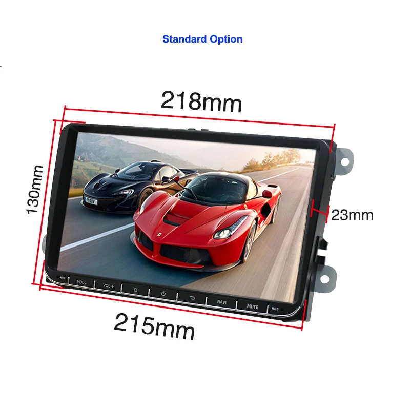 Standard Essgoo Android 9 ''автомобильный мультимедийный плеер gps навигация 1 din Авторадио 1din стерео видео MP5 Автомагнитола для Volkswagen универсальный - Цвет: Standard