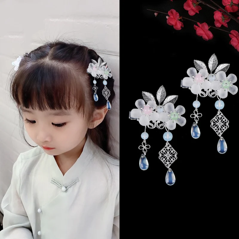 Fairy air accessories antique hair full set of ancient costume girls Chinese clothing tiara flower hairpin ornament | Аксессуары для