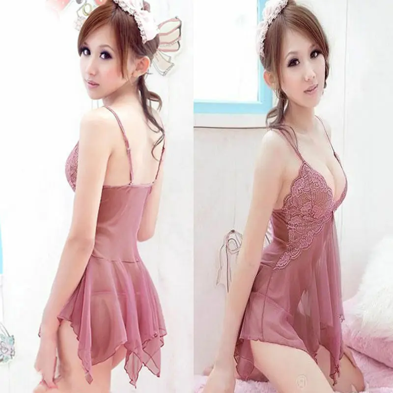 Женское сексуальное нижнее белье кружевное мини платье Ночная одежда g стринги