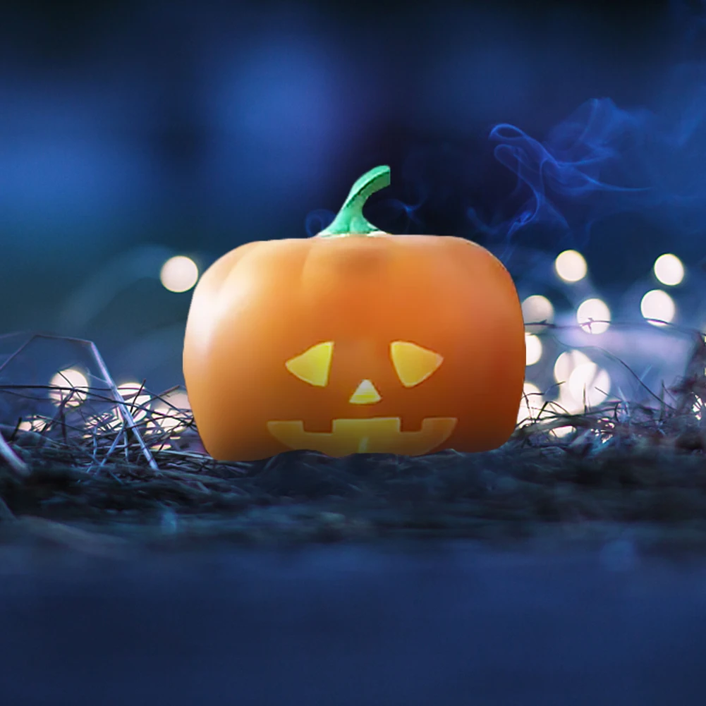 Linterna LED con forma de calabaza para decoraci&oacute;n de fiestas de Halloween, l&aacute;mpara de proyecci&oacute;n escalofriante, para cantar, para ni&ntilde;os, de EE. UU., UE y Reino Unido-4