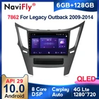 6G + 128G QLED 4G LTE Carplay Android 10 для Subaru Outback 2010-2016 автомобильный Радио мультимедийный видео плеер навигация GPS 2 din dvd