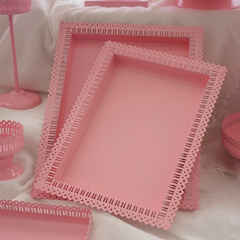 Набор розовых подставок для тортов праздничное украшение принцессы на свадьбу