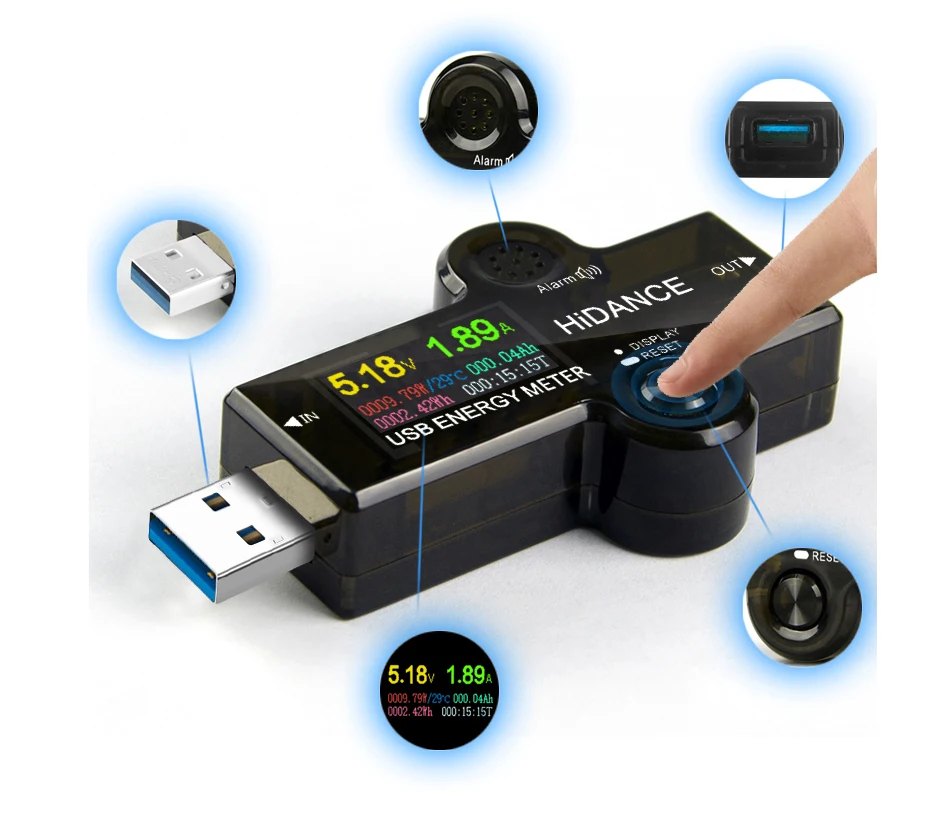 USB 3,0 TFT 13 в 1 USB тестер приложение dc Цифровой вольтметр Амперметр voltimetro power bank детектор напряжения вольтметр Электрический доктор