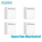 Модуль управления Aqara, беспроводной релейный модуль управления, 2 канала, работает с приложением для умного дома