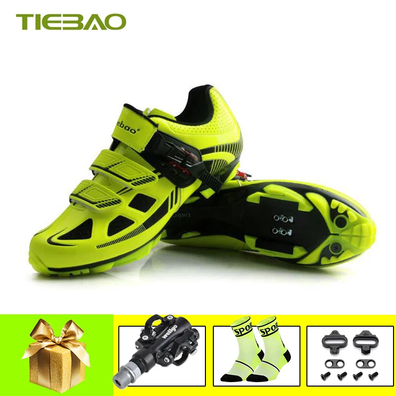pedals for 1652 G Tiebao велосипедная обувь sapatilha ciclismo mtb Мужская и женская самоблокирующаяся велосипедная обувь pedales для езды на горном велосипеде MTB велосипедная обувь - Цвет: pedals for 1652 G