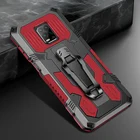 Армированный чехол с зажимом для ремня для Xiaomi Redmi Note 9 Pro Max 9 S 7 8 5 10T POCO X3 NFC 9A Note9 S 9Pro 6, Прочный Гибридный чехол-подставка