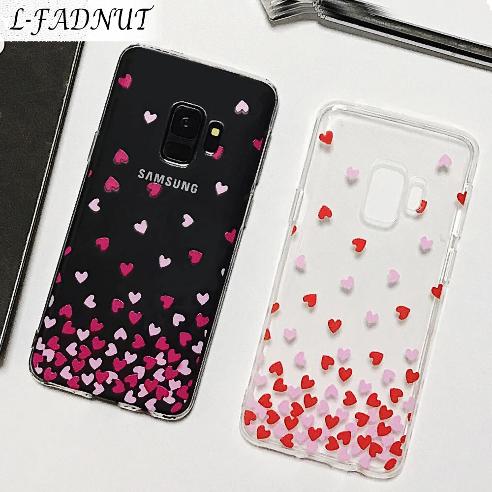L FADNUT Прозрачный чехол для Samsung Galaxy S10 S10E S9 S8 Plus S7 Edge милый силиконовый гелевый