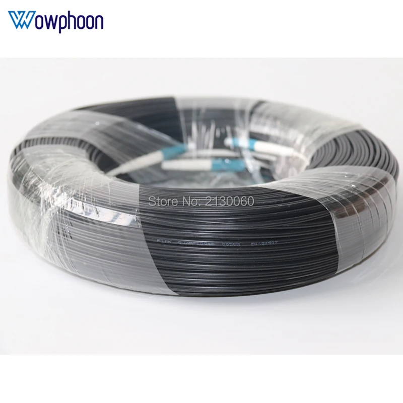 500M Outdoor LC UPC Duplex FTTH Drop Patch Cable LC Singlemode Duplex G657A Fiber optic patch cord FTTH fiber optic jumper Cable