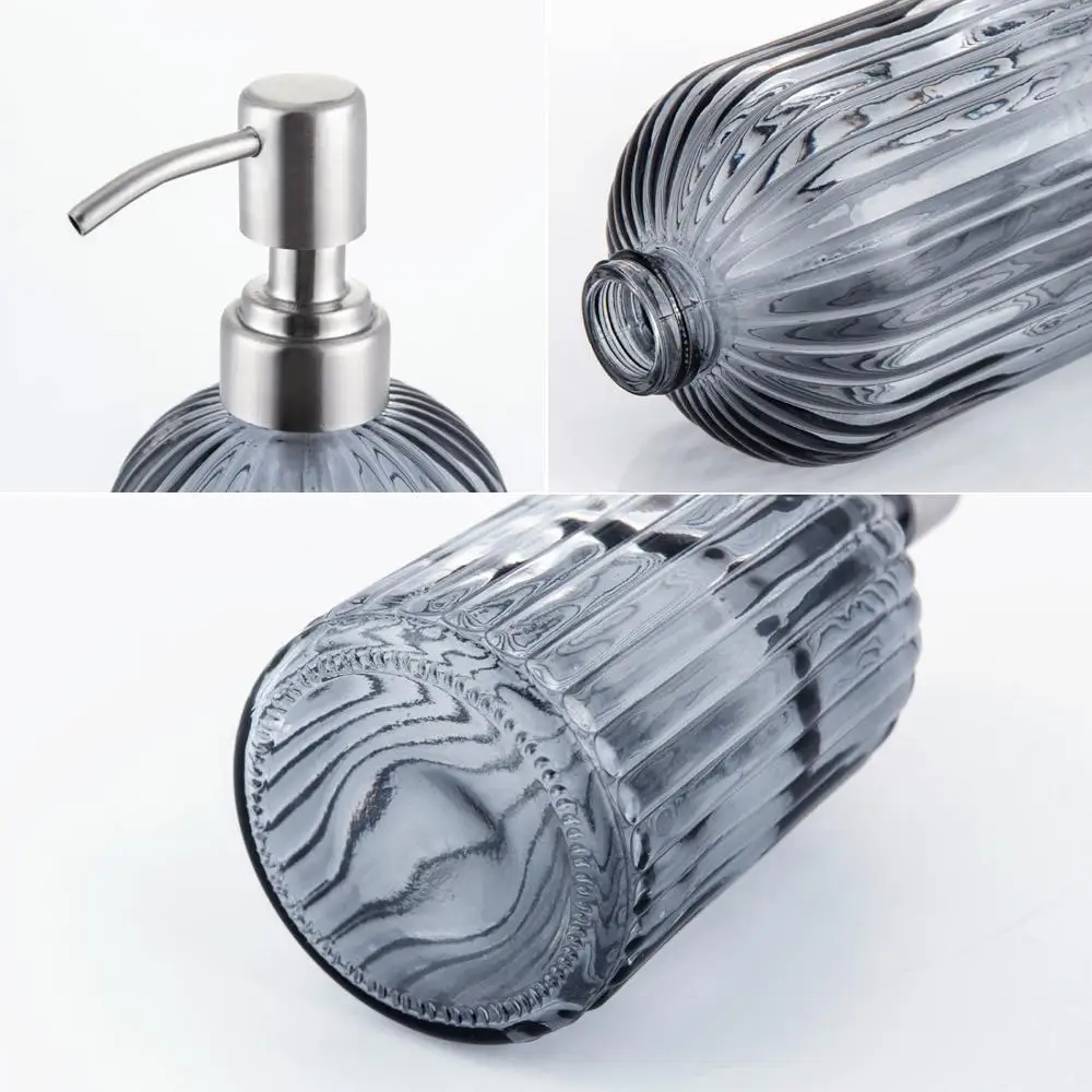 Стеклянный дозатор жидкого мыла Smartloc 600 мл Женский контейнер для хранения геля