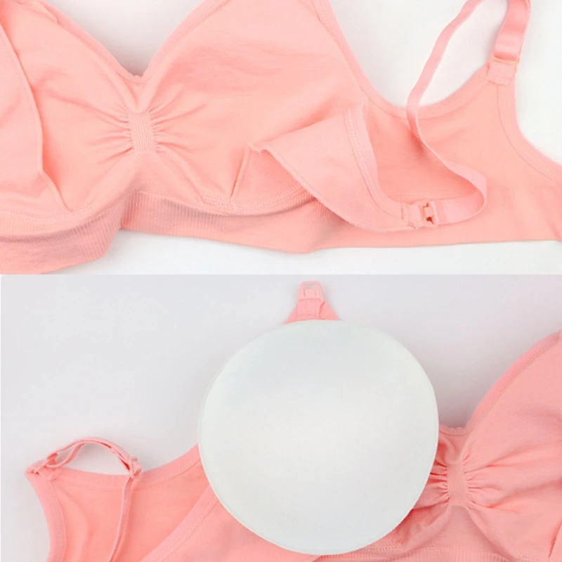 

Women Nursing Maternity Bra Push Up Breastfeeding Bralette Wire Free Push Up New
