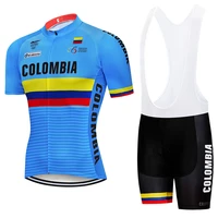colombia short cycling jersey bicycle feather t shirt bike clothing mtb sports wear motocross mountain road tight breathable top