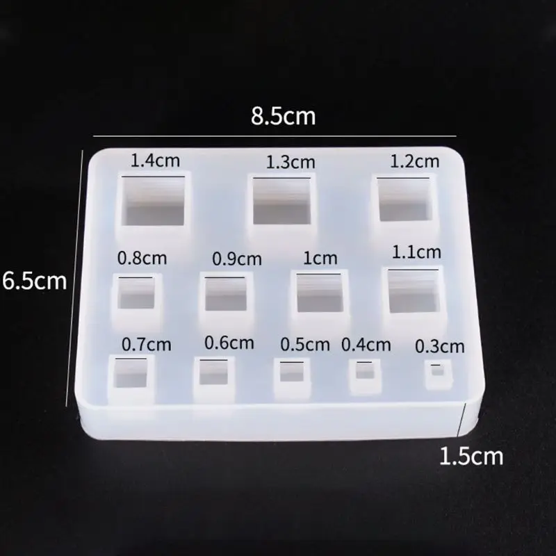 Силиконовая форма для самостоятельного изготовления серег подвесок УФ-формы