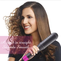 hair straightener brush portable folding electric hot straightening comb ceramic heating anion hair care salon styling tools