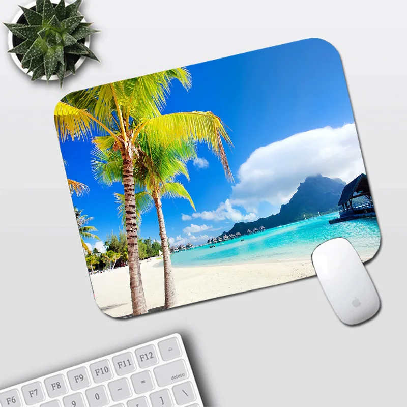 

MRGLZY Landscape Mouse Pad Computer Desk Pad Female Small Office Desk Pad Gaming Keyboard Pad Large Mouse Pad Customization