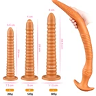 Супердлинный Силиконовый анальный фаллоимитатор, мягкая анальная пробка, эротическая секс-игрушка для взрослых для женщин и мужчин, Мастурбаторы, искусственная большая Анальная пробка, фаллоимитатор