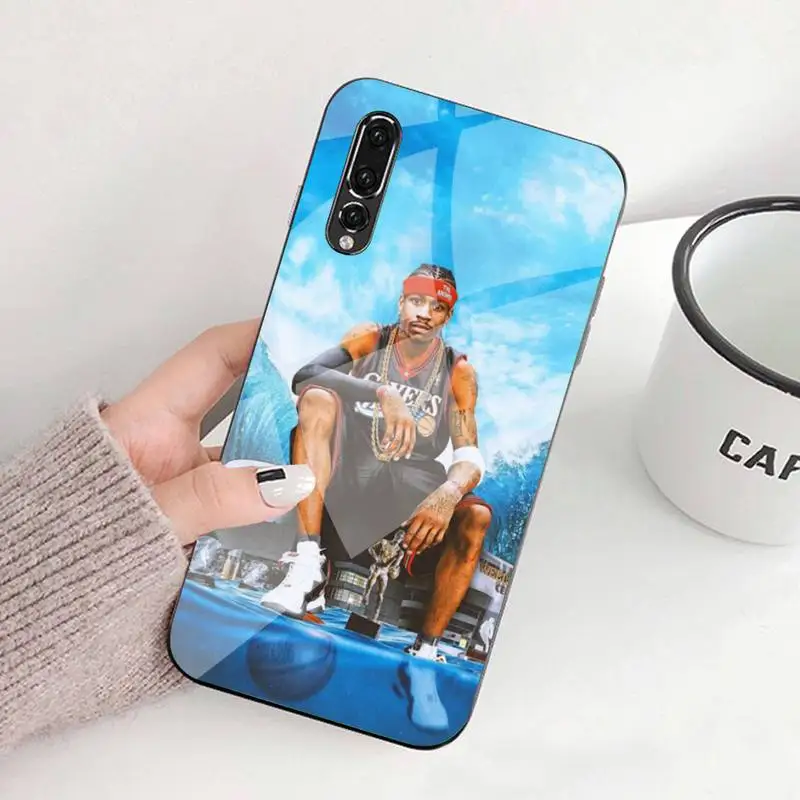 

Alan Iverson Phone Case Tempered Glass For Huawei P9 10 Plus 20 Pro Mate9 10 20 20pro Honor7A 8X 9 10 Nova3i 5