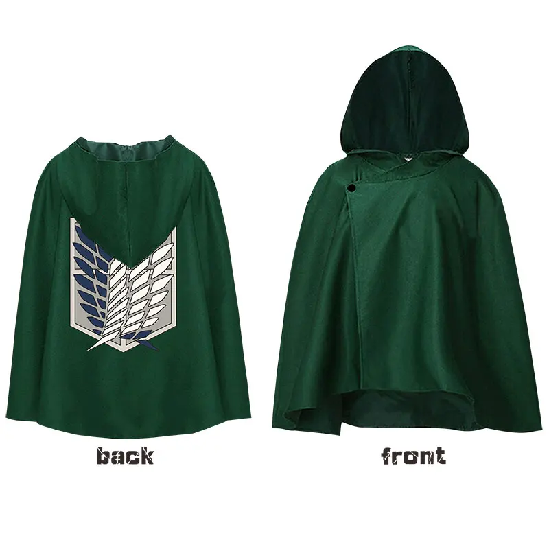 

Anime Attack on Titan LeviAckerman Loose Hooded Coat Outerwear Unisex Casual Cloak Women Men's Blanket Tops Xmas Gifts