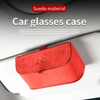 suede glasses case storage folder for hyundai verna i10 i20 ix20 ix25 i30 ix30 i35 ix35 solaris elantra accent encino lafesta