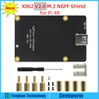 Плата Расширительная Geekworm X862 V2.0 M.2 NGFF SATA SSD с разъемом USB 3,1, поддержка Key-B 2280 SSD для Raspberry Pi 4