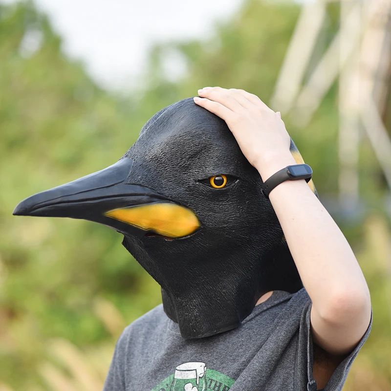 

Penguin Mask Halloween Latex Animal Mask White