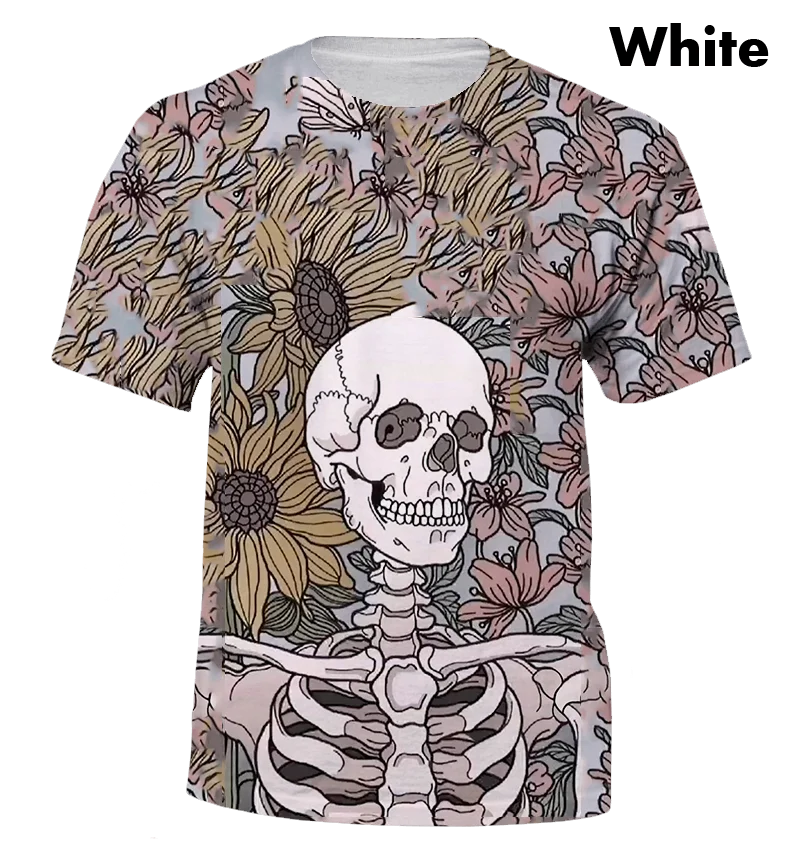 

Summer leisure and cool Skeleton new high-quality T-shirt (the best gift)