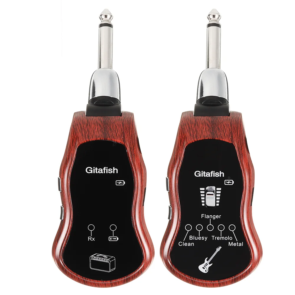 5 in1 wireless gitarre effekte bluetooth sender empfänger wiederaufladbare wireless guitar system für elektrische gitarren bass free global