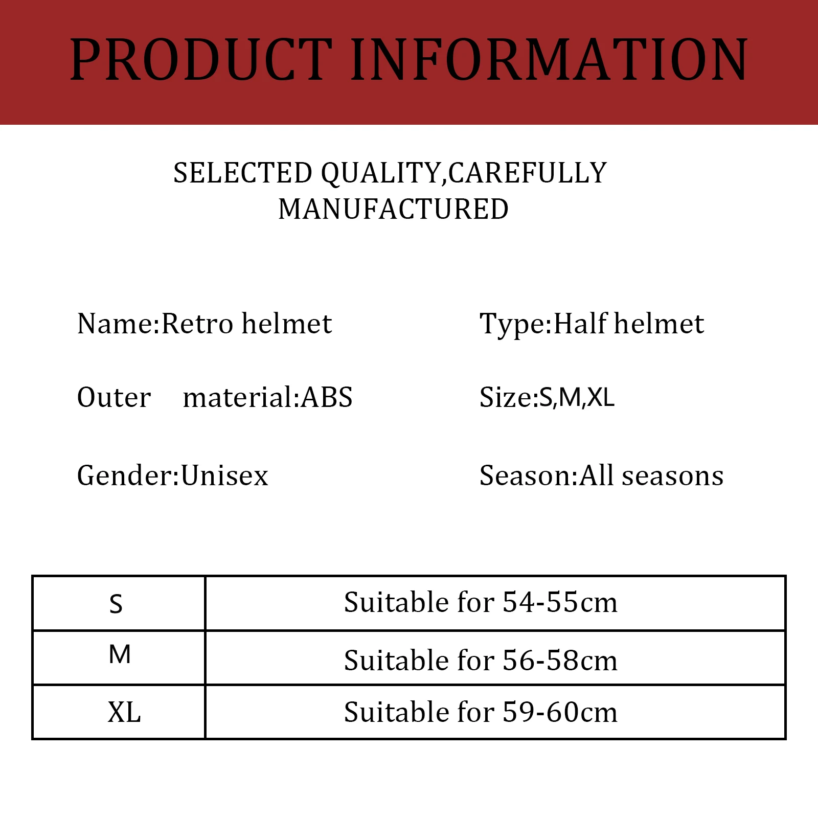 

Black Fashion Adult Open Face Half Helmet Moto Vintage Motorcycle Motorbike Biker Riding Crash Scooter,Cruiser,Chopper