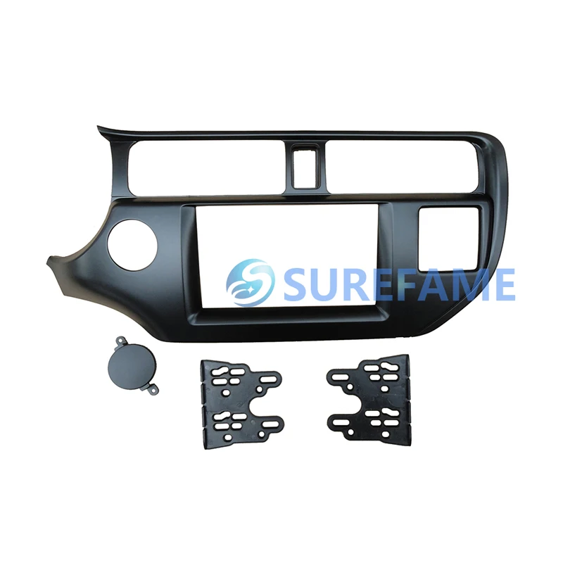 Двойная Din Автомобильная отделка объемная панель для KIA Rio K3 Pride 2011 + радио DVD