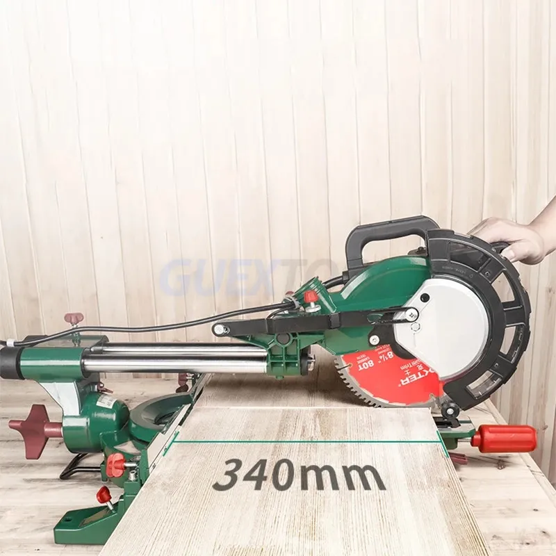 Cutting saw pull rod miter saw high precision miter saw push-pull household saw woodworking pull rod saw aluminum machine enlarge