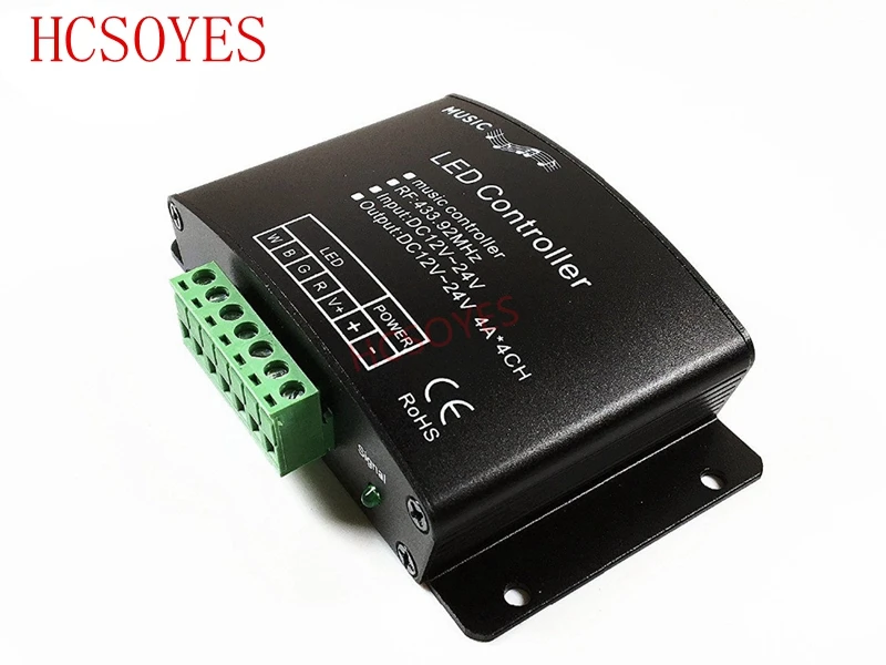 DC12V-24V, 24 клавиши, RGB/RGBW, музыкальный светодиодный пульт дистанционного управления, RF, датчик звука, голосовое аудио управление, для 5050, 3528, RGB, Светодиодная лента, светильник