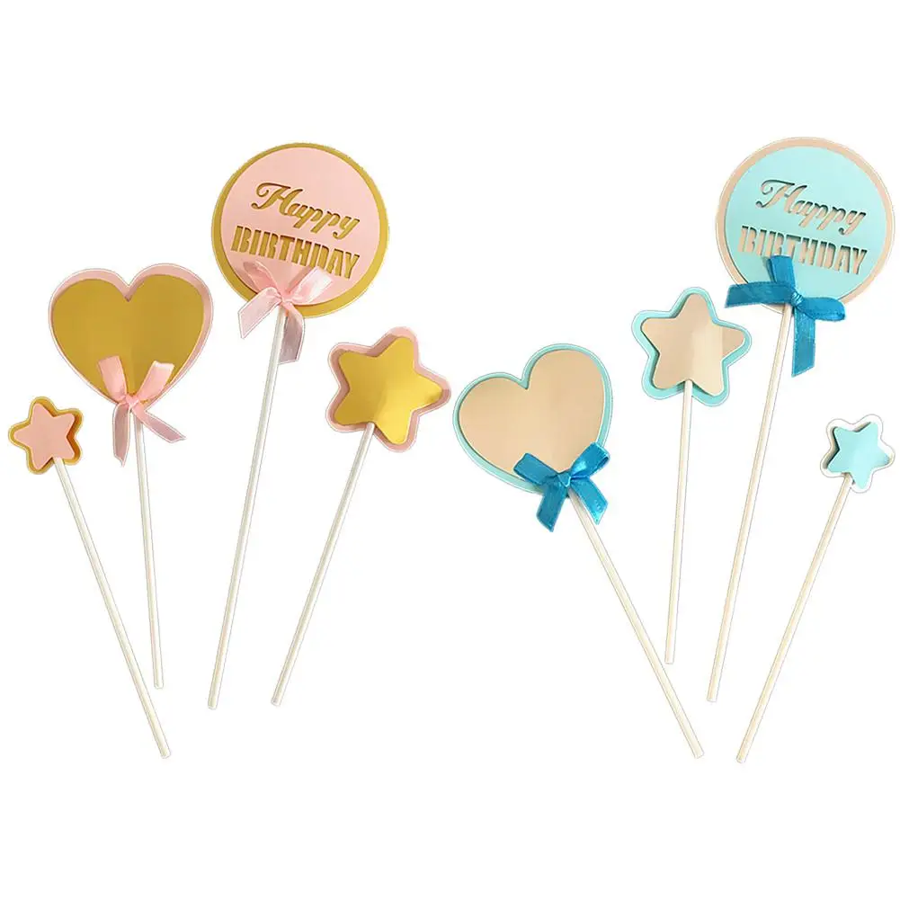 Звезда Топпер для торта Love облако флажки на день рождения Дети сувениры
