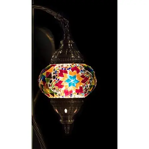 Турецкая лампа Тиффани 2021 мозаичное витражное стекло бохо Марокканский Фонарь