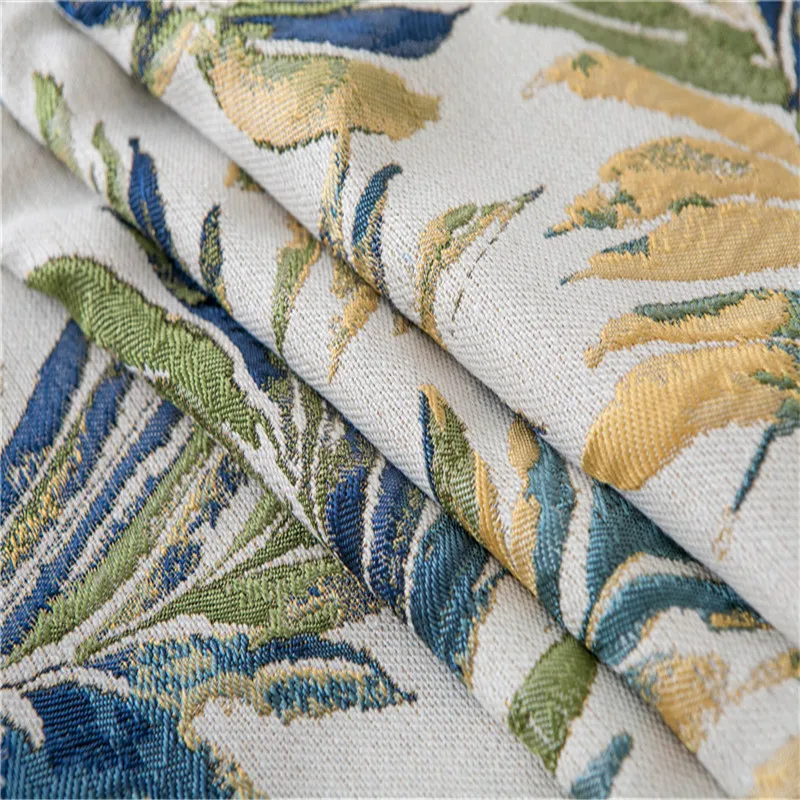 Жаккардовая скатерть в виде листьев флаг американском стиле синие листья