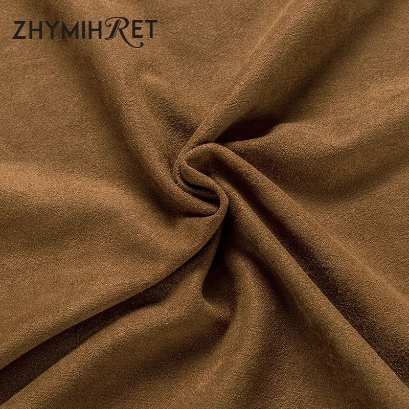 ZHYMIHRET элегантные Разделение миди юбка с высокой талией для женщин 2019 осень зима